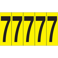 个人胶数量标记7 3-7/8“H,黑色黄色SC848 | TENAQUIP