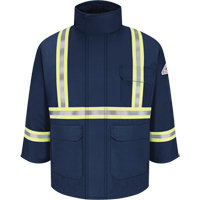 耐燃性与CSA兼容反射条纹图案大衣,男,2从小到大,海军蓝色SDK089 | TENAQUIP