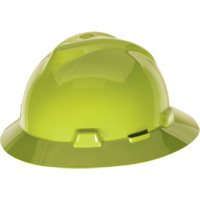 V-Gard <一口>®< /一口>保护帽- Fas-Trac <一口>®< /一口>悬挂,棘轮悬架,高能见度Lime-Yellow SDL114 | TENAQUIP