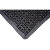 抗疲劳圆顶垫沸腾3 x 4 x 1/2”,黑色,橡胶SDL859 | TENAQUIP