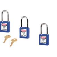 410系列Zenex™挂锁,套三,安全挂锁,键控,热塑性,1 - 1/2“宽SDM761 | TENAQUIP