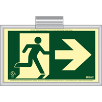 BradyGlo <一口>®< /一口>跑步者退出与右箭头标志,份81/2“x 15”、塑料、象形图SDN135 | TENAQUIP