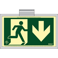 BradyGlo <一口>®< /一口>跑步者退出和向下箭头标志,份81/2“x 15”、塑料、象形图SDN141 | TENAQUIP