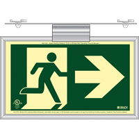 BradyGlo <一口>®< /一口>跑步者退出与右箭头标志,份81/2“x 15”、塑料、象形图SDN147 | TENAQUIP