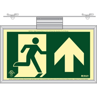 BradyGlo <一口>®< /一口>跑步者退出与向上箭头标志,份81/2“x 15”、塑料、象形图SDN148 | TENAQUIP