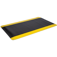 工业甲板板垫,钻石,3 x 5 x 9/16”,黑色/黄色,PVC海绵SDP118 | TENAQUIP