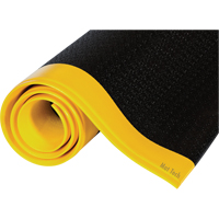 Tuff-Spun <一口>®< /一口>垫子,铺2 x 3 x 3/8”,黑色/黄色,PVC海绵SDP142 | TENAQUIP