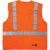防火安全背心,高能见度的橙色,大/从小到大,聚酯,CSA Z96类2 - 2级SDP390 | TENAQUIP