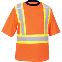 安全的t恤,聚酯,中、高能见度橙色SDP402 | TENAQUIP