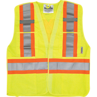交通安全背心,高能见度Lime-Yellow、中/小,聚酯,CSA Z96类2 - 2级SDP431 | TENAQUIP