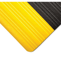451号Tuf海绵垫子肋4 x 26 x 3/8”,黑色/黄色,PVC海绵SDT528 | TENAQUIP