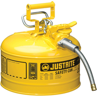 AccuFlow™安全罐、II型、钢铁、2.5我们加。黄色,FM批准/ UL /城市上市SEA226 | TENAQUIP