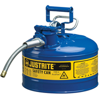 AccuFlow™安全罐、II型、钢铁、2.5我们加。蓝色,FM批准/ UL /城市上市SEA228 | TENAQUIP