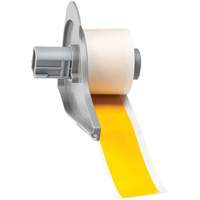 Repositionable标签打印机磁带,乙烯,黄色,1”宽SEC559 | TENAQUIP