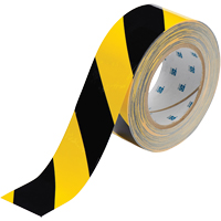 ToughStripe <一口>®< /一口>地板标志带,2“x 100,聚酯,黑色和黄色SED035 | TENAQUIP