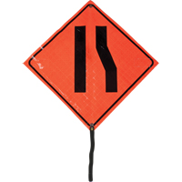狭窄的道路标志,滚24“×24”,乙烯,象形图SED894 | TENAQUIP