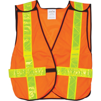 安全背心,高能见度的橙色,媒介,聚酯SEF093 | TENAQUIP