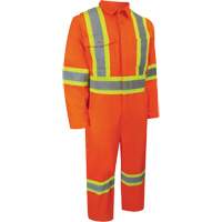 无衬里的工作服与腿拉链,44岁的橙色,CSA Z96类3 - 2级SEJ968 | TENAQUIP