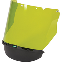 V-Gard <一口>®< /一口>帽舌与下巴保护器弧Flash应用程序,聚碳酸酯,绿色色调,符合ANSI Z87 + SEL108 | TENAQUIP