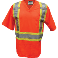 网安全的t恤、聚酯、小、橙色SEL744 | TENAQUIP