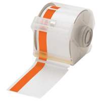 预印头条纹标签盒,57毫米x 100”,橙色白色SEN503 | TENAQUIP