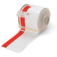 预印头条纹标签盒,101 mm x 100”,红色在白色SEN508 | TENAQUIP