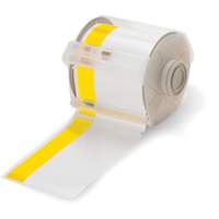 预印头条纹标签盒,101 mm x 100”,黄色白色SEN510 | TENAQUIP