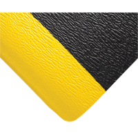豪华软步骤444号垫,铺4 x 10 x 5/8”,黑色/黄色,PVC海绵SFE601 | TENAQUIP