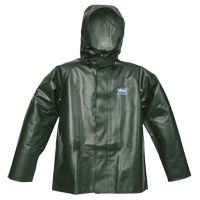 熟练工人化学耐雨夹克,从小到大,绿色,聚酯/ PVC SFI876 | TENAQUIP