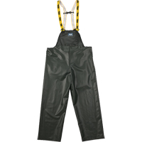熟练工人化学耐雨围嘴裤子,从小到大,绿色,聚酯/ PVC SFI882 | TENAQUIP