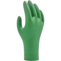6110 pf可生物降解的手套,X-Small、腈、4-mil,无粉,绿色SFQ706 | TENAQUIP