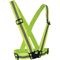 弹性安全吊带,高能见度Lime-Yellow、银反射颜色,一个尺寸SFU581 | TENAQUIP