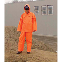 飓风阻燃/耐油雨套装雨衣,4从小到大,高能见度橙色SAO998 | TENAQUIP