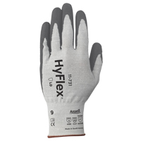HyFlex <一口>®< /一口> 11 - 731耐切割手套,大小6 / X-Small 18计,聚氨酯涂层、尼龙/ HPPE /氨纶/玻璃纤维外壳,EN 388四级SGB961 | TENAQUIP