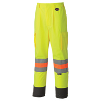 透气交通安全裤,聚酯,X-Small,高能见度Lime-Yellow SDL943 | TENAQUIP
