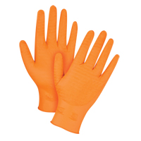 爪手套、媒介、腈、7-mil无粉、橙色SGY265 | TENAQUIP