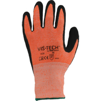 Vis-Tech Y9294耐切割手套,大小6 / X-Small, 13个指标,聚氨酯涂层,不锈钢外壳,ANSI / ISEA 105四级SGC434 | TENAQUIP