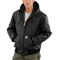 鸭绗缝Flannel-Lined活跃的夹克,男人的,媒介,黑色SGE546 | TENAQUIP