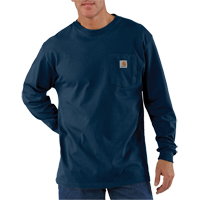 工作服的口袋里长袖t恤,男人的小,深蓝色SGE579 | TENAQUIP