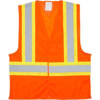 交通安全背心,高能见度的橙色,大,聚酯,CSA Z96类2 - 2级SGI274 | TENAQUIP