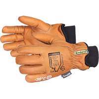 Endura <一口>®< /一口>豪华冬季驾驶手套,X-Small,谷物山羊皮的手掌,新雪丽™内衬SGL231 | TENAQUIP