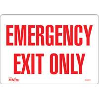 “紧急出口”标志,7“x 10”,乙烯,英语SGM070 | TENAQUIP