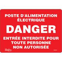 “邮政D 'Alimentation规程”标志,7“x 10”,乙烯,法国SGM407 | TENAQUIP