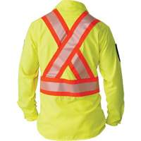 防破裂的显眼的长袖衬衫,聚酯,2从小到大,高能见度Lime-Yellow SGN612 | TENAQUIP