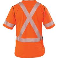 Polartec <一口>®< /一口>电网<一口>®< /一口>高能见度短袖t恤,聚酯,小橙SGN930 | TENAQUIP