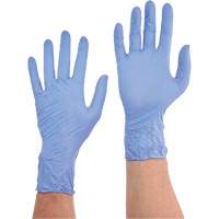 一次性手套、大型、腈、3-mil无粉、紫色SGO701 | TENAQUIP