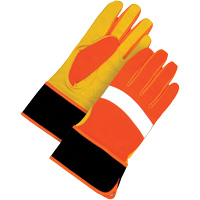 高能见度手套、规模大、粒面皮革棕榈NJC326 | TENAQUIP