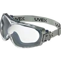 Uvex HydroShield <一口>®< /一口>隐形<一口>®< /一口> OTG安全护目镜,清晰的色调,防雾/反抓痕,织物带SGW370 | TENAQUIP