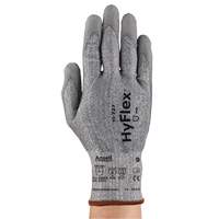 HyFlex <一口>®< /一口> 11 - 727系列耐切割手套,大小6,15计,聚氨酯涂层、拦截™壳牌、ASTM ANSI A2 / EN 388级三级SGR224 | TENAQUIP