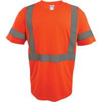 短袖t恤,安全聚酯,从小到大,高能见度橙色SGS038 | TENAQUIP